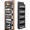 5-Shelf Over-Door Hanging Organizer — Anti-Tilt, 44 lb Capacity, Mesh Pockets