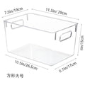 Clear Acrylic Fridge & Pantry Organizer Bins — Stackable, Multipurpose
