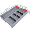 Multipurpose Cutlery Drawer Organiser — Angled Design, BPA-Free