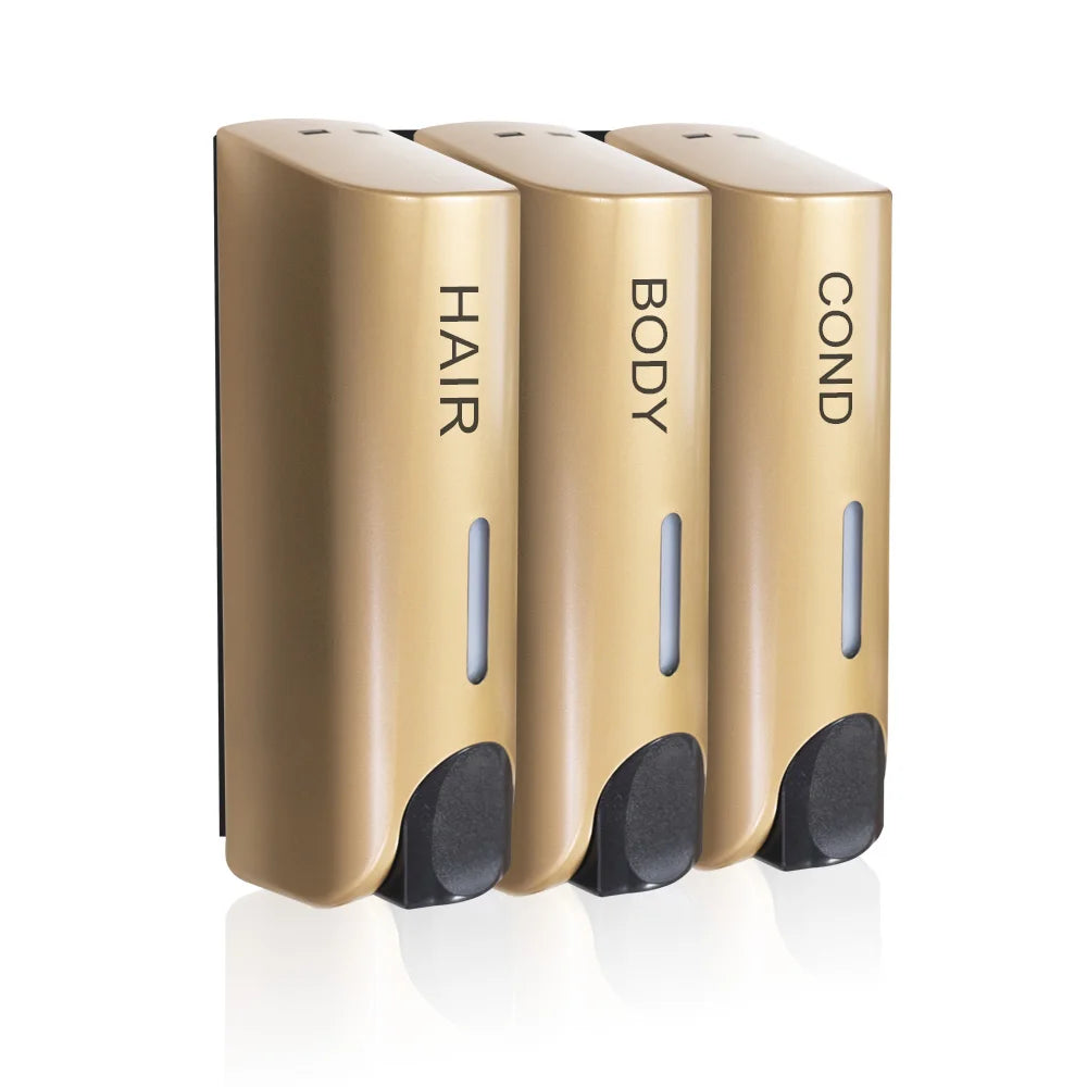 350ml Wall-Mount Soap Dispenser — Single, Double or Triple, ABS, CE Certified