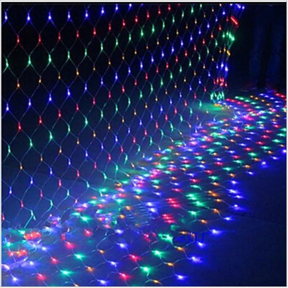 Aibik LED Net String Light – 1.5m–4m Fairy Mesh Light for Garden & Party AC220V