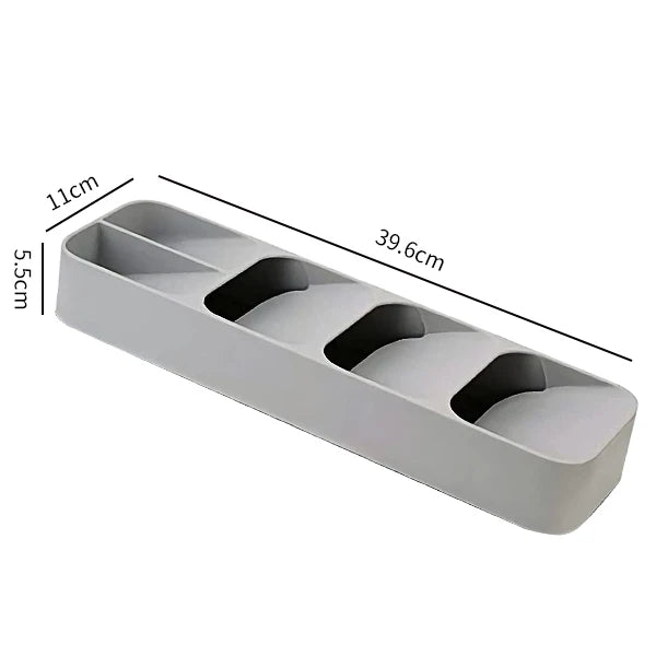 Multipurpose Cutlery Drawer Organiser — Angled Design, BPA-Free