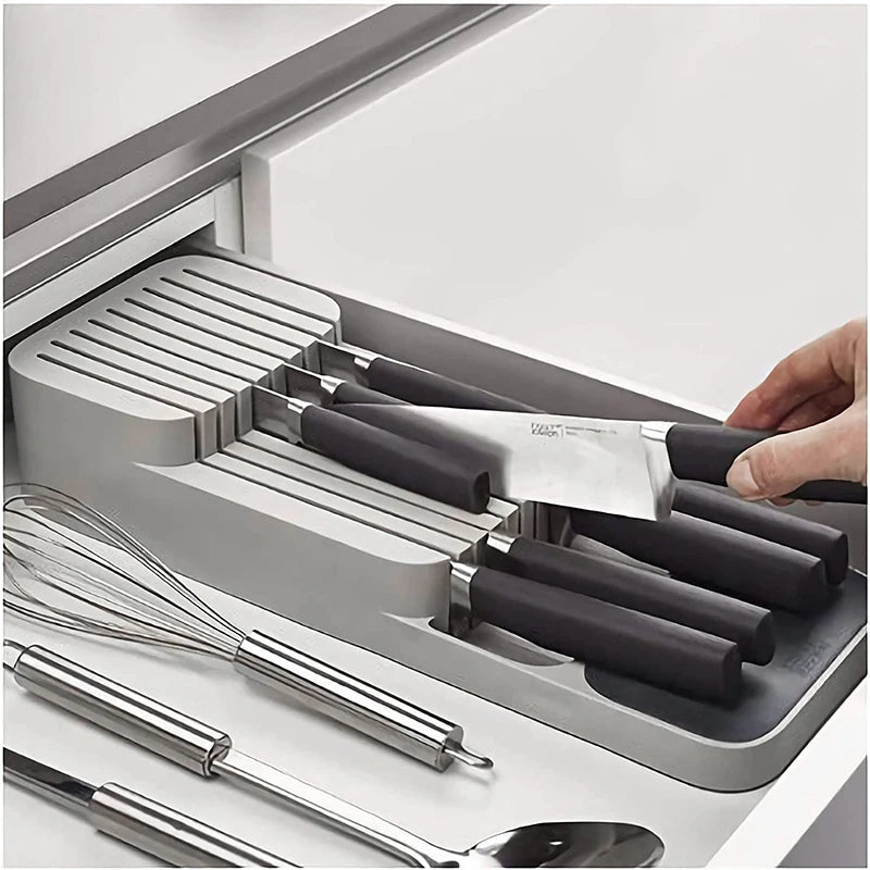 Multipurpose Cutlery Drawer Organiser — Angled Design, BPA-Free