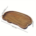 Japanese Solid Wood Tea & Dessert Tray — Heat Resistant, Cloud Shape