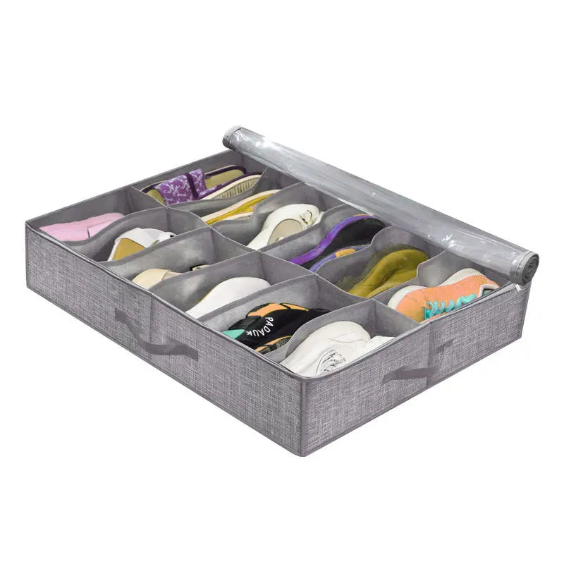 Under-Bed Shoe Organizer for 12 Pairs