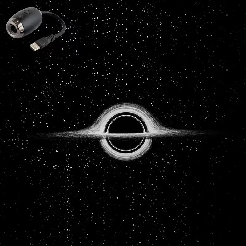 USB Star & Galaxy Projector Light — Car, Bedroom & Tent Atmosphere