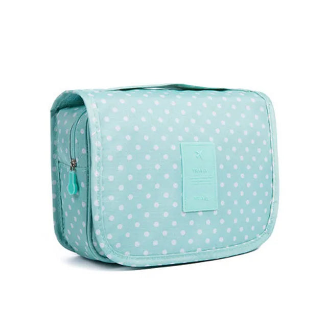Foldable Hook Cosmetic Bag — Waterproof Travel Makeup Organizer, 24×19cm