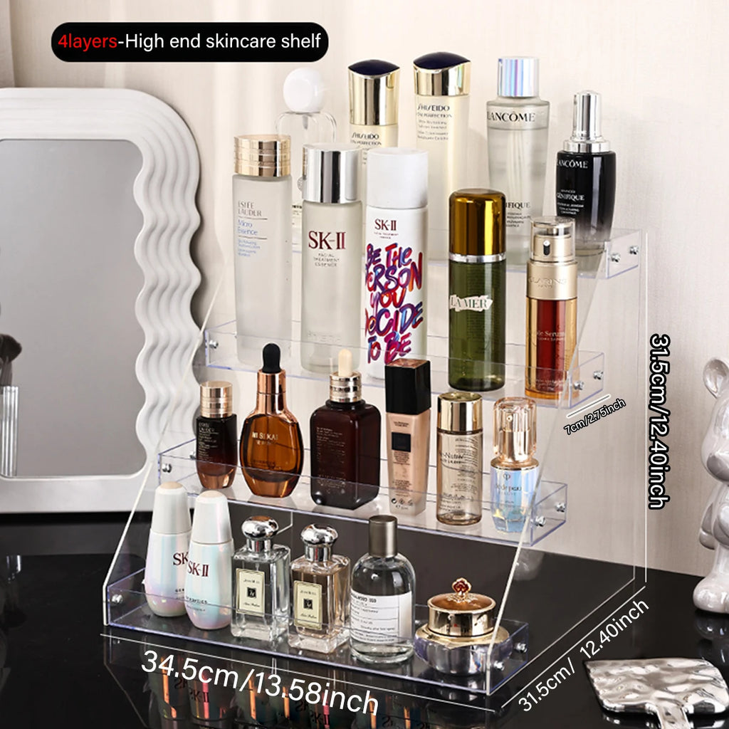 Acrylic Tiered Skincare & Cosmetics Display Rack