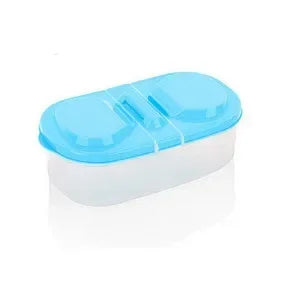 Dual-Compartment Lunch Box — Leakproof, Microwave Safe, for Kids & Adults