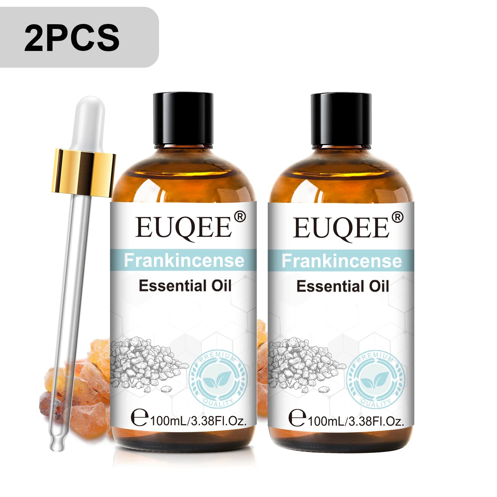 EUQEE 100ml Pure Essential Oil — Vanilla, Lavender, Cinnamon or Lemon — Diffuser & Candle Making