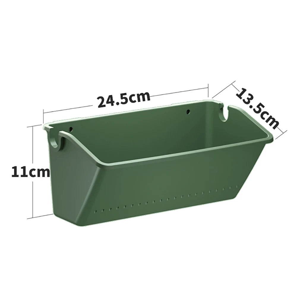 Wall-Mounted Hanging Planting Box – Vertical Green Wall Plastic Flower Pot