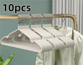 Non-Slip Coated Metal Suit Hangers — Pack of 10