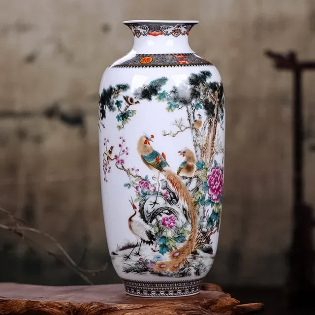 Jingdezhen Traditional Chinese Ceramic Vase — Fine Smooth Finish