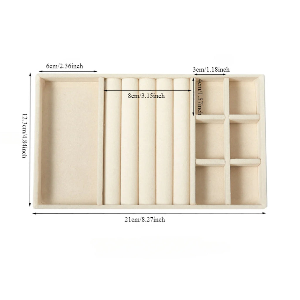 Velvet Jewelry Display Tray