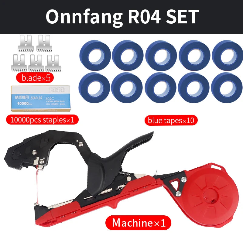 Onnfang Garden Hand Tying Machine – Lightweight Plant Tape Tool for Vegetables, Grapes & Tomatoes