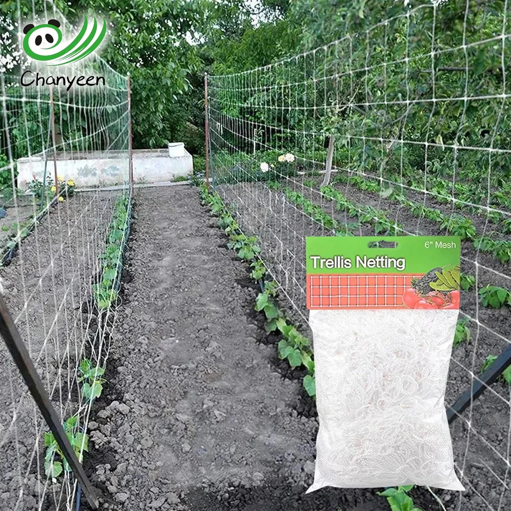 Garden Climbing Trellis Netting – Heavy-Duty Polyester Plant Support Net for Vegetables, Vines & Flowers