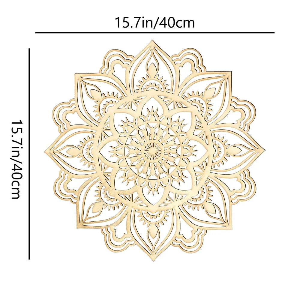 Moroccan Mandala Metal Wall Art — Indian & Boho Living Room Accent