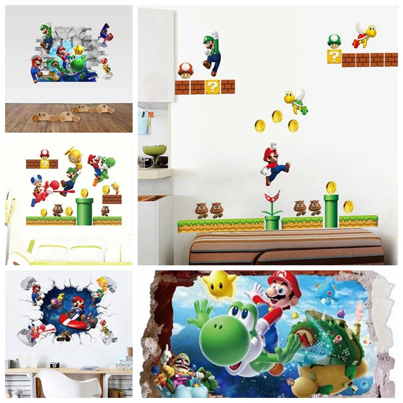 3D Cartoon Vinyl Wall Stickers — Kids Room & Nursery Decoration