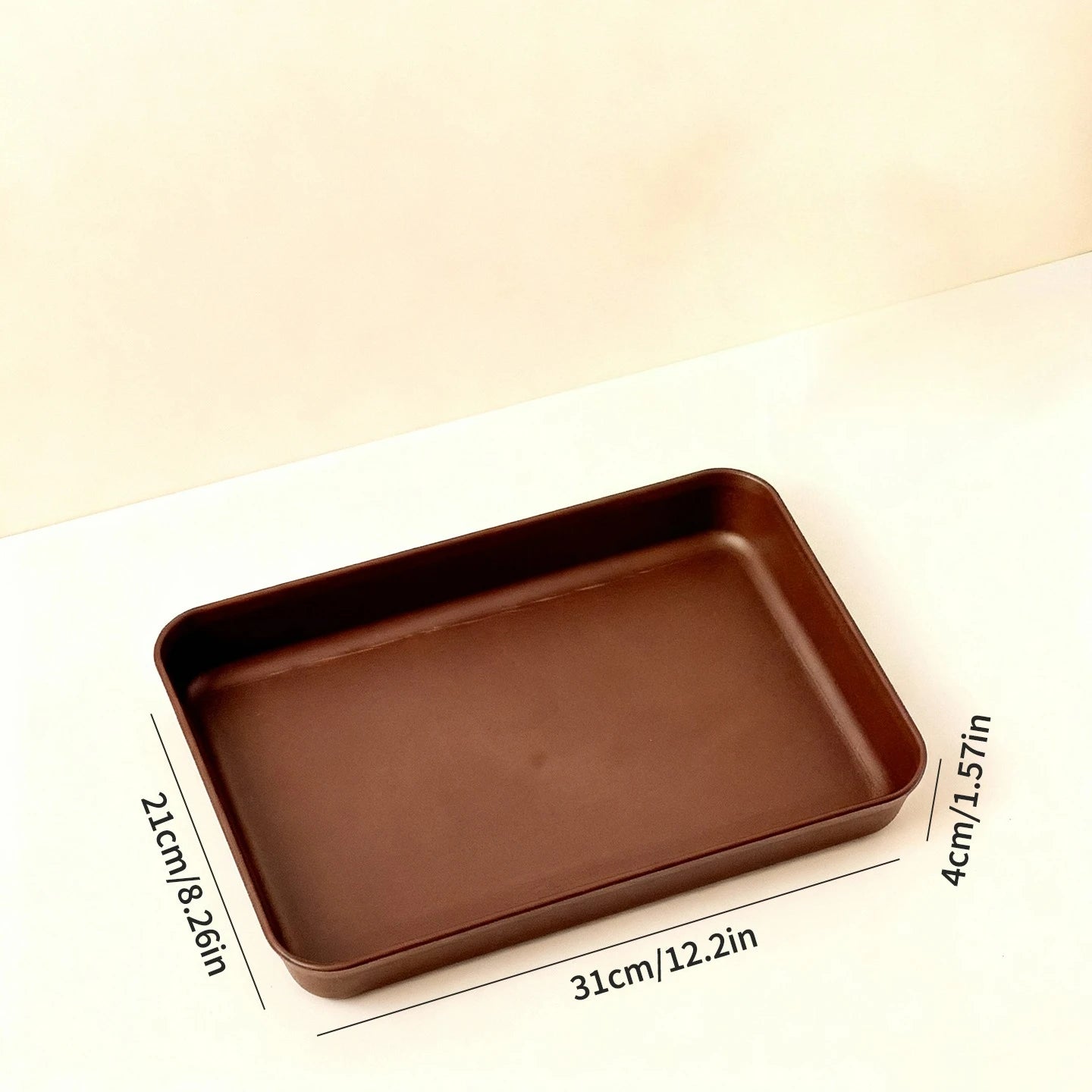 Deep Rectangular Plastic Storage Tray — Multi-Purpose Food & Kitchen Organiser