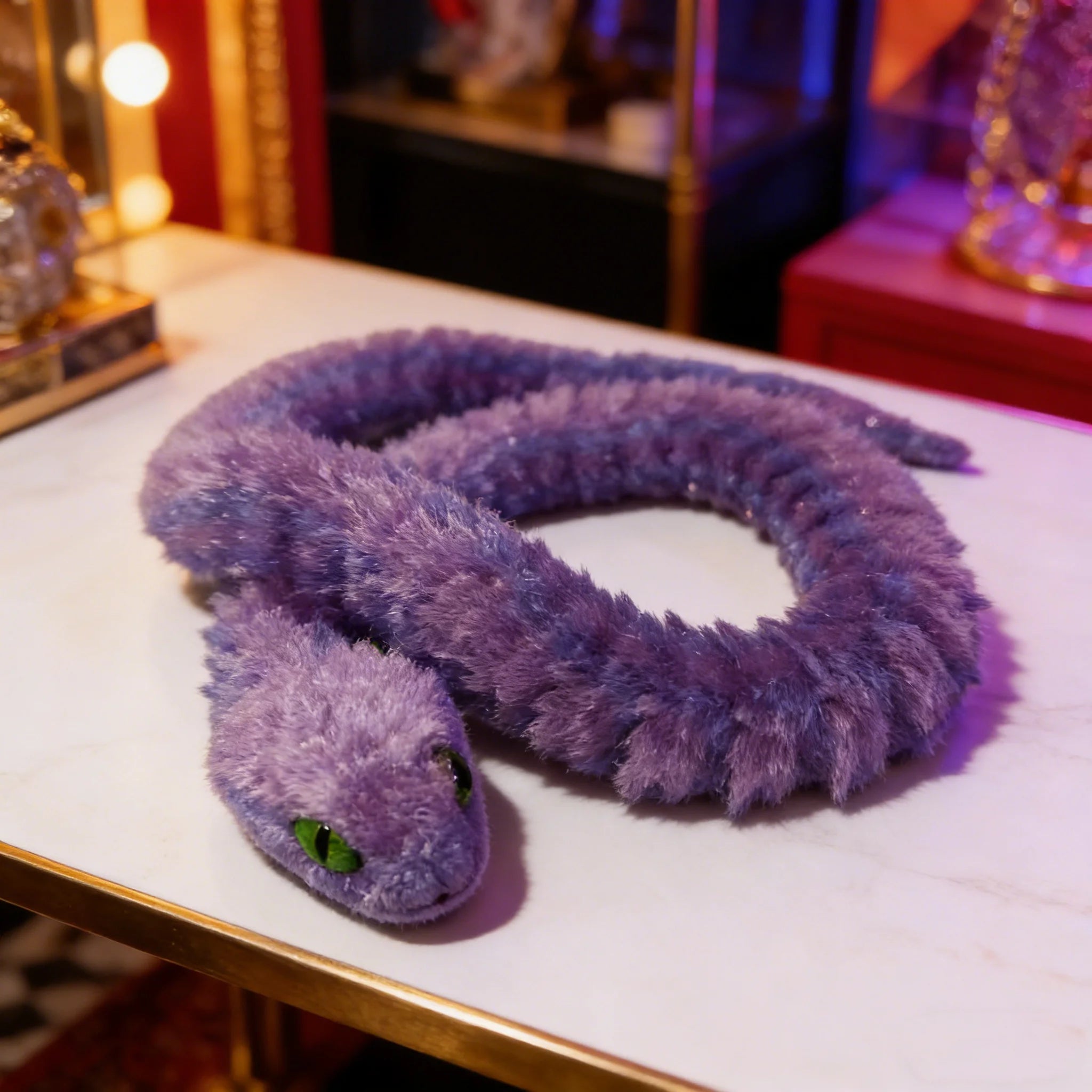 3D Printed Articulated Snake Figurine — 30 cm Chinese Zodiac Collectible