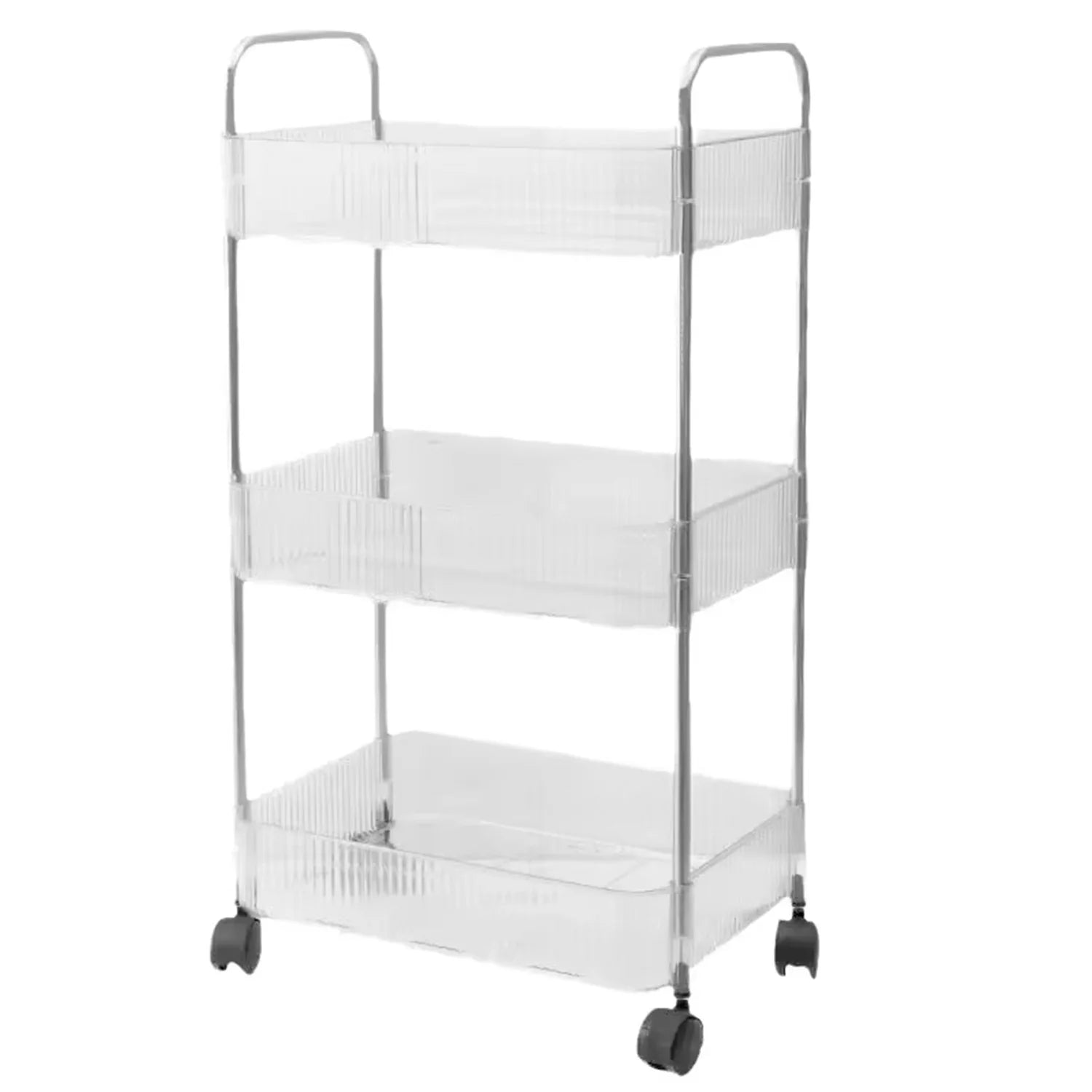 Rolling Storage Trolley with Wheels — Multi-Tier Home Organizer