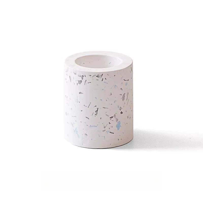Diatomite Toothbrush Holder — Absorbent Terrazzo Bathroom Container