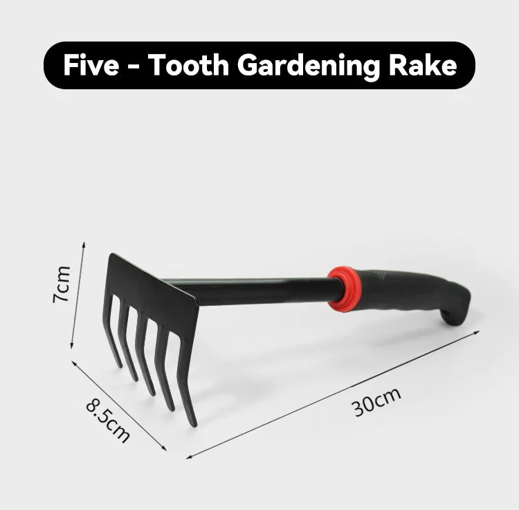 2-in-1 Heavy Duty Hoe & Shovel Garden Tool Set – Iron Digging & Weeding Tools for Balcony & Garden