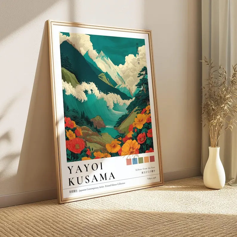 Japanese Wall Art Canvas Prints — Coral Reef, Mushrooms & Mount Fuji, Set of 1 or 3