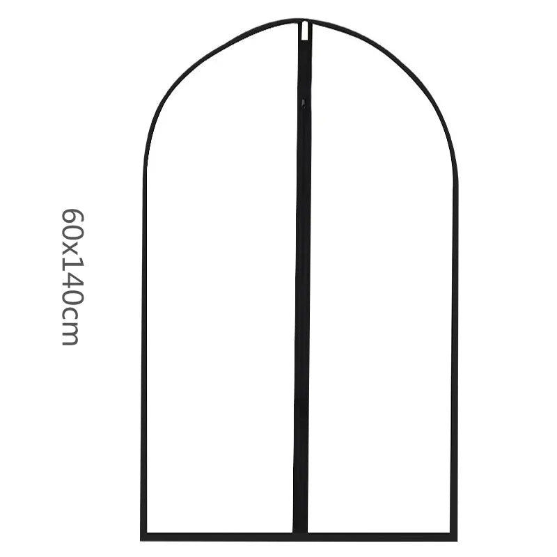 Transparent PEVA Dustproof Garment Bags — Pack of 5