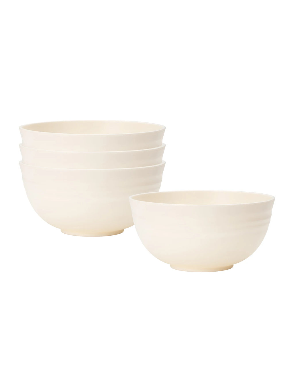 Reusable Plastic Snack & Fruit Bowls — Set of 4, CE Certified