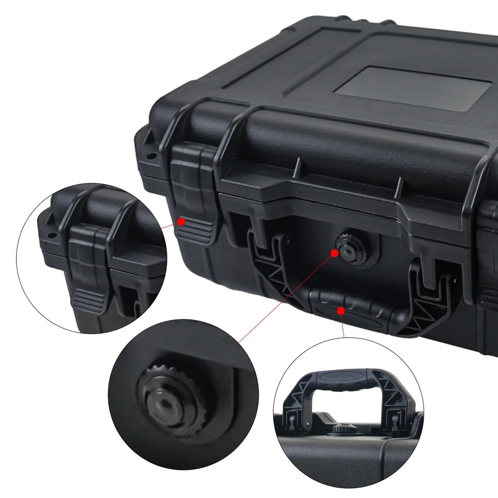 Waterproof Hard Carry Case with Pre-cut Sponge – Shockproof Safety Tool & Equipment Organizer