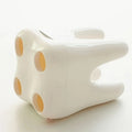 Tooth-Shaped Plastic Toothbrush Holder — Freestanding Bathroom Organizer