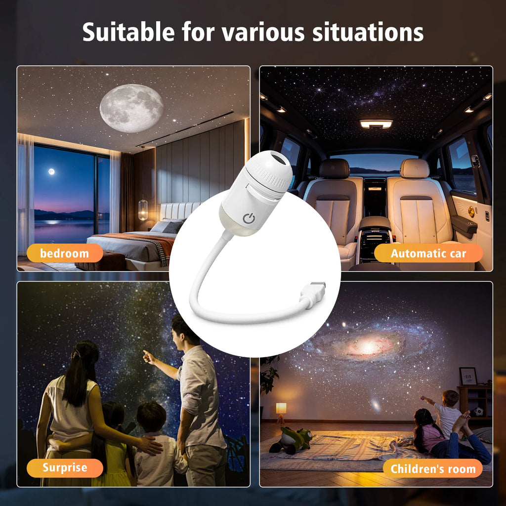2-in-1 USB Ambient Light — Reading & Atmosphere, Flexible Gooseneck