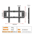 Fixed TV Wall Mount Bracket — For 26–63" Flat & Curved TVs