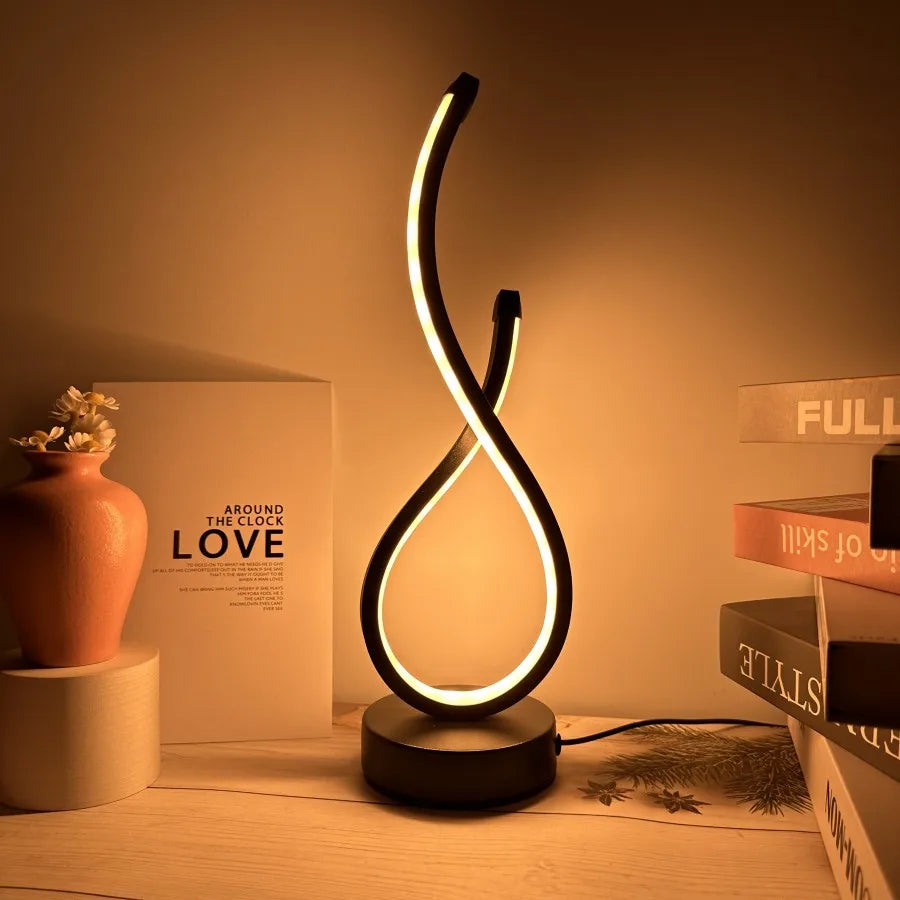Spiral LED Night Light — 3 Colour Temperatures, Touch Dimming