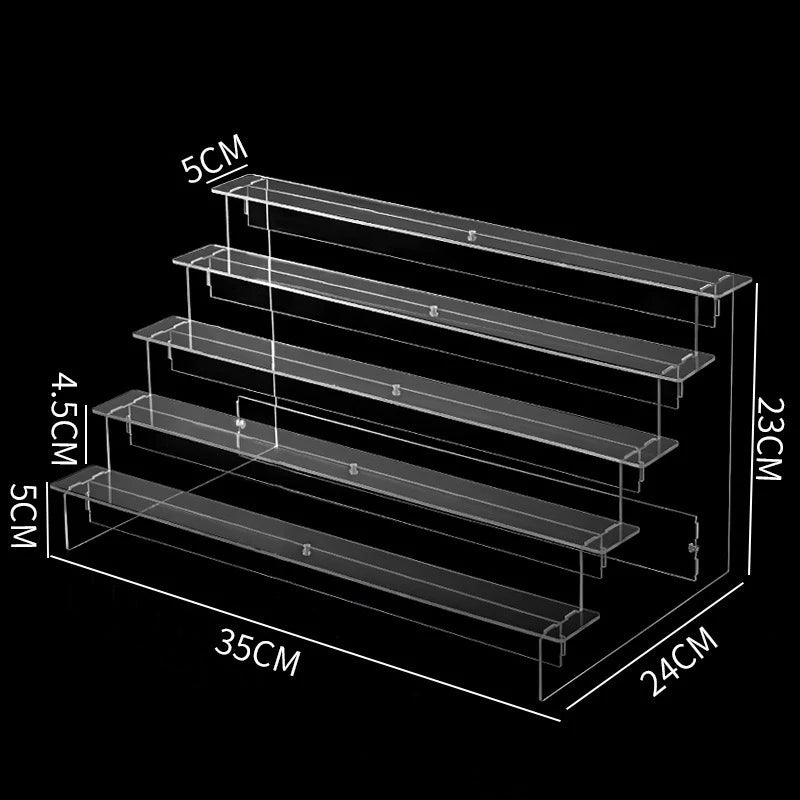 Multilayer Acrylic Display Stand with Removable Shelves