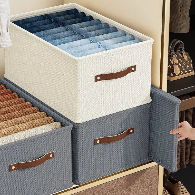 Open-Top Oxford Fabric Storage Box — Bedroom Organizer