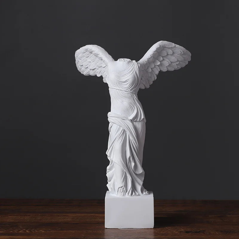 Winged Victory of Samothrace Resin Figurine — 24.5 cm Greek Goddess Sculpture