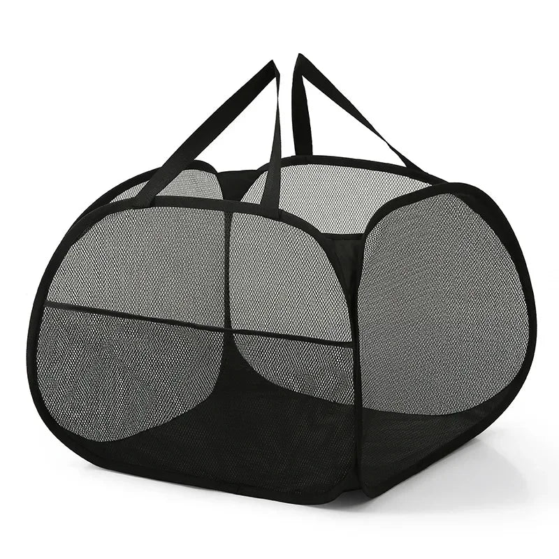 90L Collapsible Pop-Up Laundry Hamper with Handles