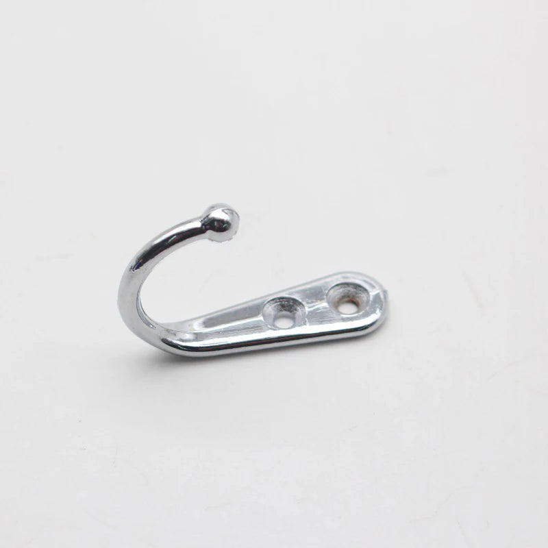 Retro Zinc Alloy Wall Hook — Single or Double Prong for Coats, Bags & Towels