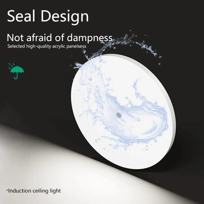 Motion Sensor LED Ceiling Light — Infrared, Auto On/Off, Indoor