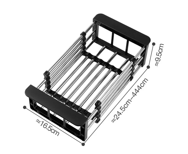 Retractable Stainless Steel Sink Drain Basket