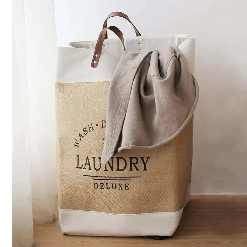 Large Foldable Fabric Laundry Basket
