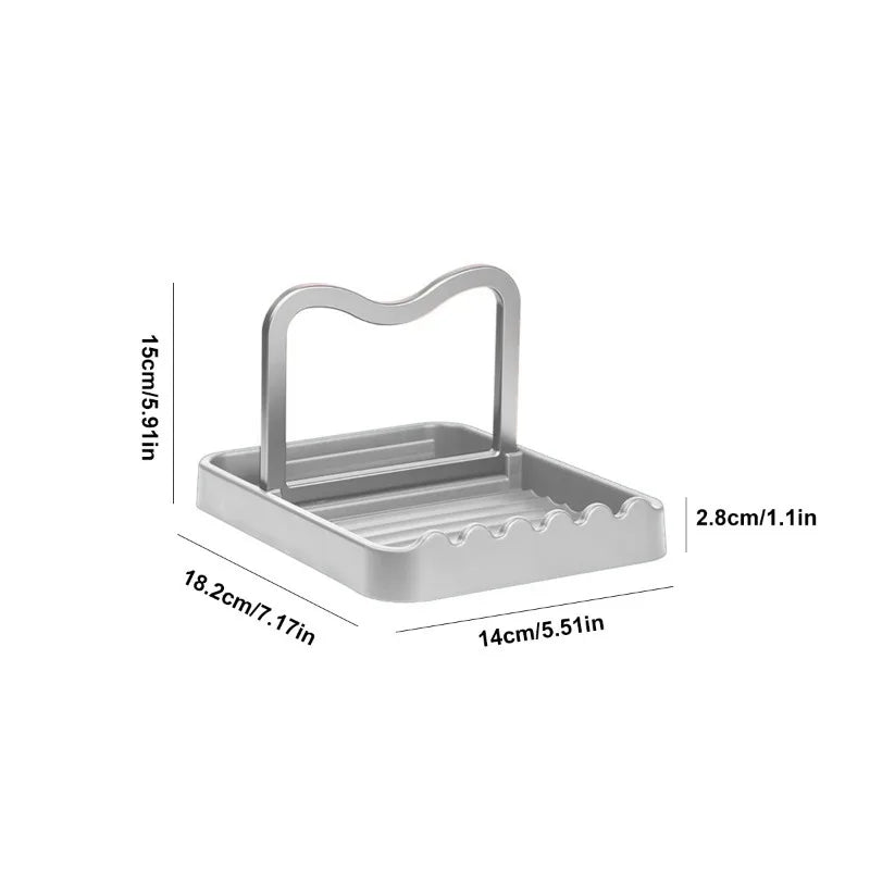 Spatula & Spoon Rest Draining Rack — Worktop Organiser
