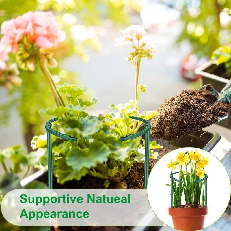 T-Shaped Plastic Plant Support Pile – Flower & Greenhouse Fixing Rod Holder (1/4/8/16 pcs)