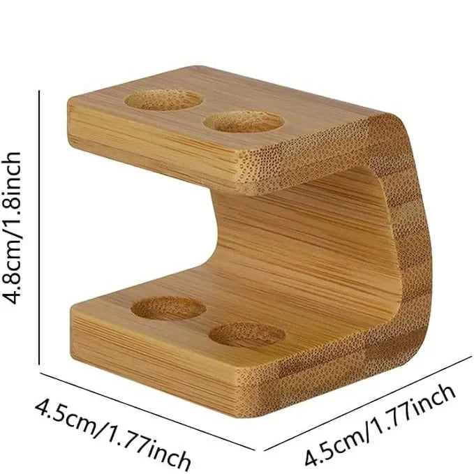Bamboo Toothbrush Holder Stand — Multi-Slot, Freestanding Bathroom Organizer