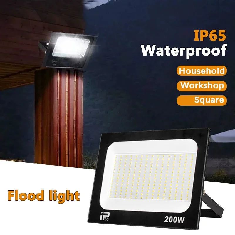 TIIIIT LED Floodlight IP66 – 10W–200W Outdoor Spotlight AC220V