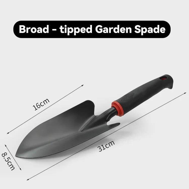 2-in-1 Heavy Duty Hoe & Shovel Garden Tool Set – Iron Digging & Weeding Tools for Balcony & Garden