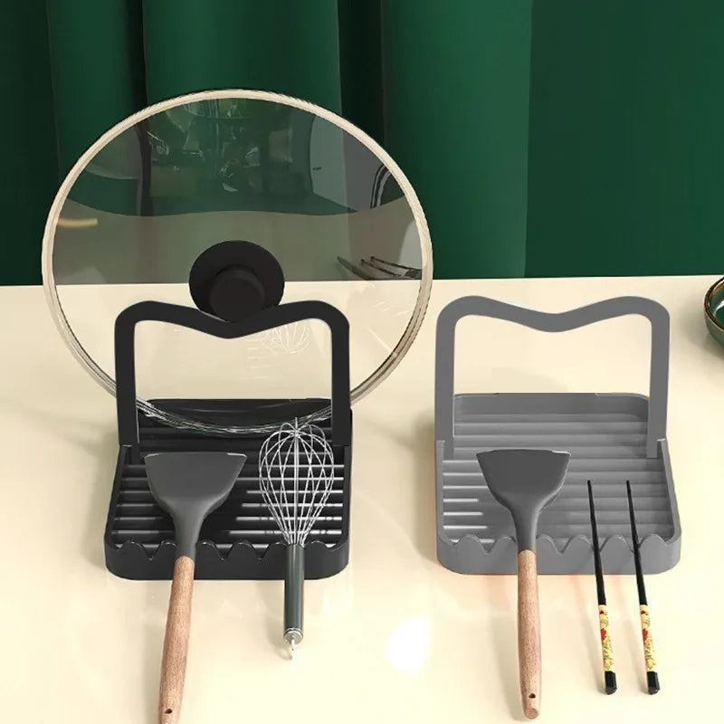 Spatula & Spoon Rest Draining Rack — Worktop Organiser