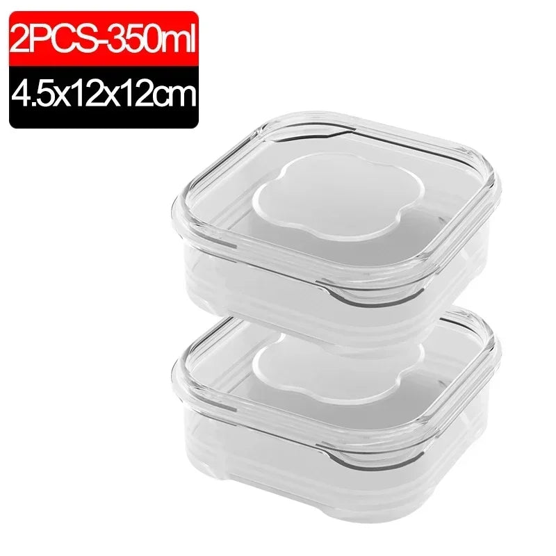 Small Food Fresh-Keeping Boxes — Transparent, Freezer Safe, Set Options